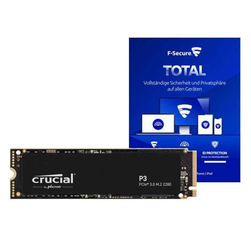 Crucial P3 Plus M.2 PCIe 2TB SSD uključujući F-Secure Total