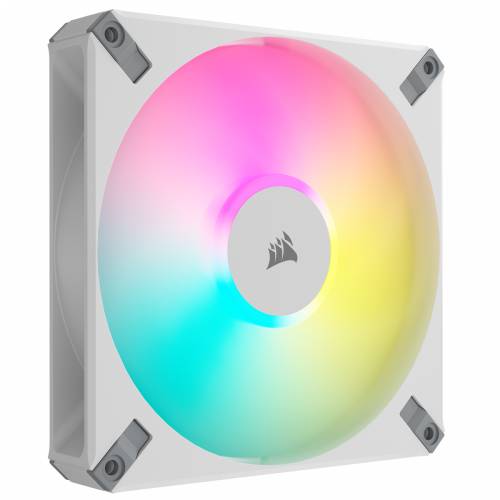 CORSAIR AF140 RGB ELITE bijeli 2 komada | Ventilator kućišta od 140 mm uključujući iCUE Lighting Node CORE Cijena