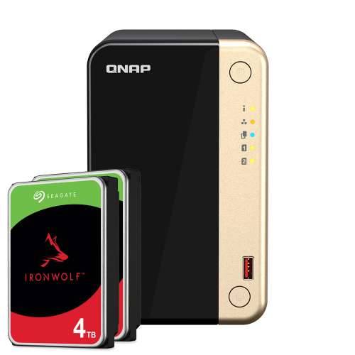 QNAP Systems TS-264-8G 8TB IronWolf NAS paket NAS uključujući 2x 4TB IronWolf 3,5 inčni SATA tvrdi disk Cijena