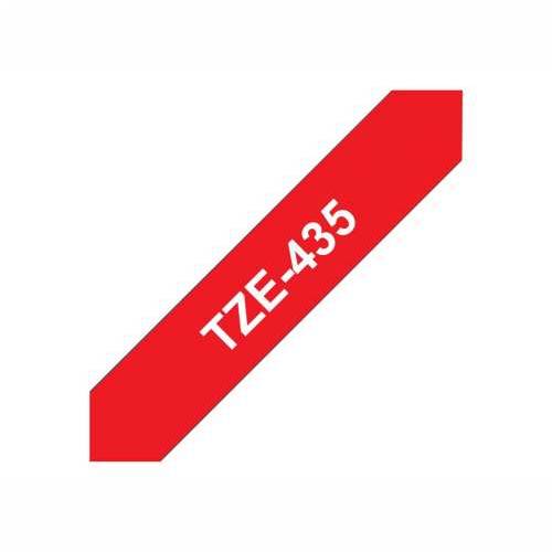 BROTHER TZE435 12mm WHITE ON RED Cijena