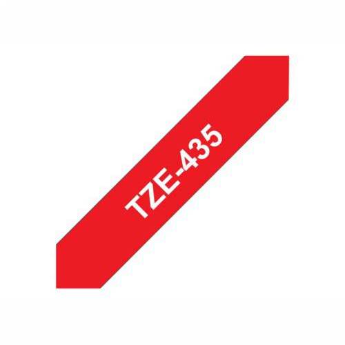 BROTHER TZE435 12mm WHITE ON RED Cijena