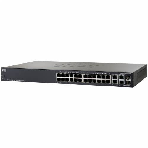 SF300-24PP 24-port 10/100 PoE+ Managed Switch w/Gig Uplinks Cijena