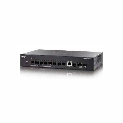 SG 300-10 10-port Gigabit Managed SFP Switch (8 SFP + 2 Comb