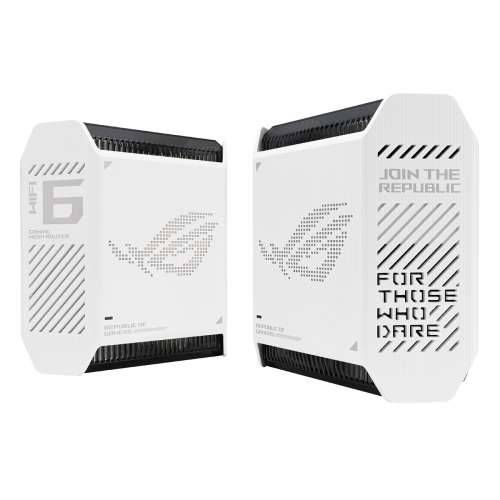 ASUS ROG Rapture GT6 WiFi 6 Mesh sustav bijeli 1x ruter + 1x satelit, AX10000 tri pojasa, 3x gigabitni LAN (po jedinici) Cijena