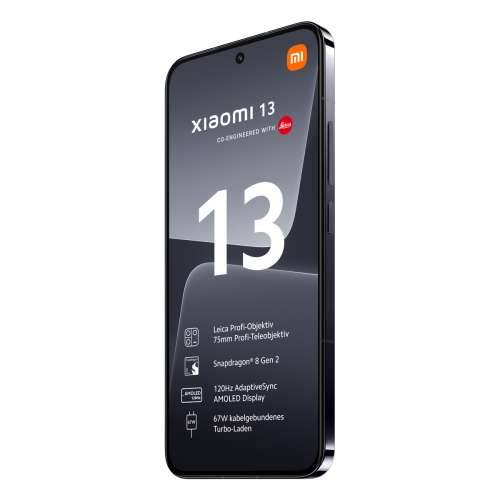 Xiaomi 13 5G 8+256GB crni AMOLED zaslon od 16,15 cm (6,36"), Android 13, trostruka kamera od 50 MP Cijena