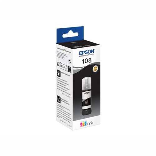 EPSON 1LB 108 EcoTank Black Ink Bottle