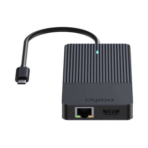 Rapoo USB-C multiport adapter, 12-u-1 sivi Cijena