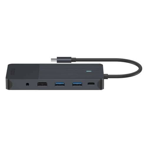 Rapoo USB-C multiport adapter, 12-u-1 sivi Cijena