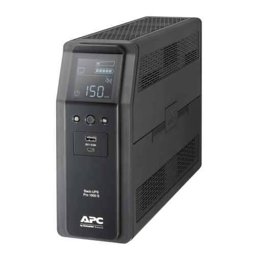 APC BR1600SI Back-UPS Pro UPS (BR1600SI) [1600 VA / 960 W, Line-Interactive UPS, 8x IEC320 C13]