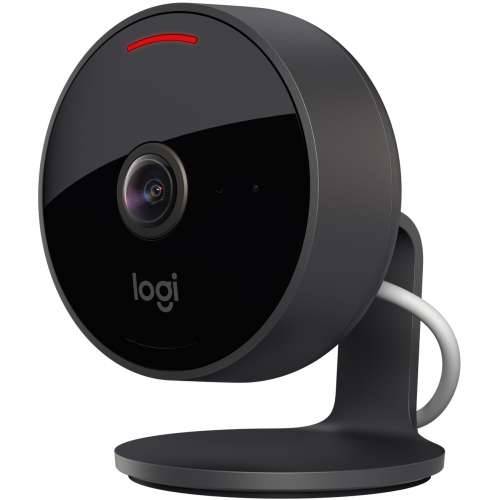 Logitech Cricle View network camera indoor outdoor motion detector 1920x1080 Wi-Fi Speaker Black