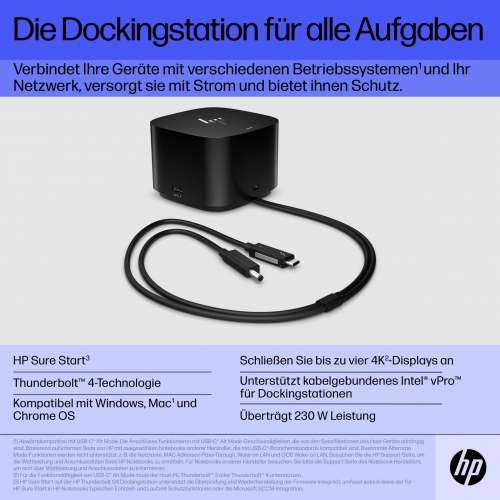 HP Thunderbolt 280W G4 Dock with Combo Cable for notebook and mobile workstation Cijena
