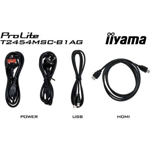 24”/60.5cm (1920x1080) iiyama ProLite T2454MSC-B1AG 16:9 5ms Touchscreen VGA USB HDMI VESA Speaker Full HD Black Cijena