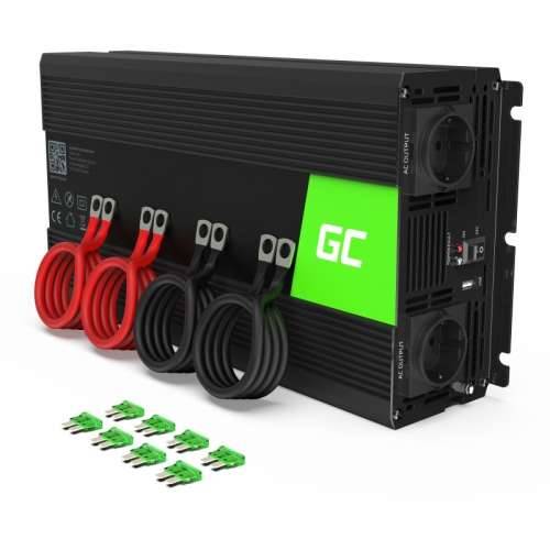 Green Cell Car Voltage Converter Power Inverter 12V > 230V 2000/4000W Black Cijena