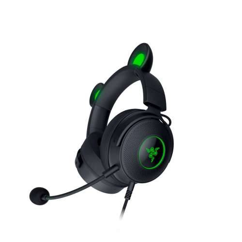 Razer Kraken Kitty Edition V2 Pro žičane RGB slušalice s izmjenjivim ušima, crne