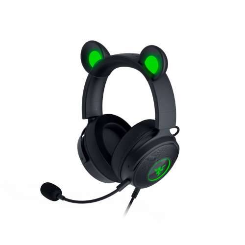 Razer Kraken Kitty Edition V2 Pro žičane RGB slušalice s izmjenjivim ušima, crne Cijena
