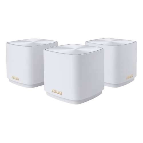 ASUS ZenWiFi XD4 Plus WiFi 6 Mesh System 3-Pack White AX1800 Dual-Band, 2x Gigabit LAN, AiMesh