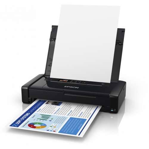 T Epson WorkForce WF-110W mobile inkjet printer A4 USB WLAN WiFi Direct incl. battery Cijena