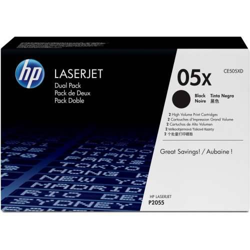 HP Toner 05X CE505XD Black Twin Pack