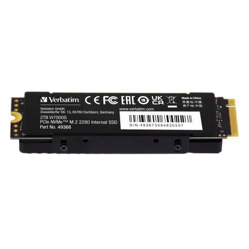 Verbatim Vi7000G SSD 2TB M.2 PCIe NVMe s unutarnjim čvrstim modulom hladnjaka Cijena