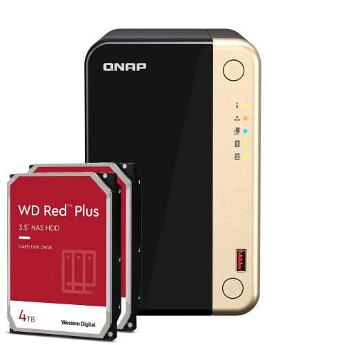QNAP Systems TS-264-8G 8TB WD Red Plus NAS paket NAS uključujući 2x 4TB WD Red Plus 3,5 inčni SATA tvrdi disk Cijena