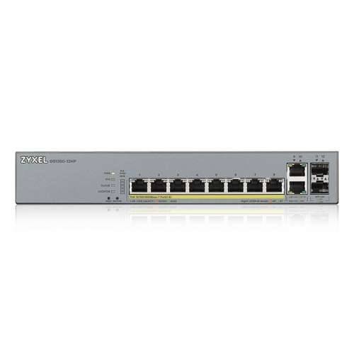 Zyxel 12-portni pametni upravljani prekidač (GS1350-12HP) [10x Gigabit Ethernet, 2x SFP, PoE] Cijena