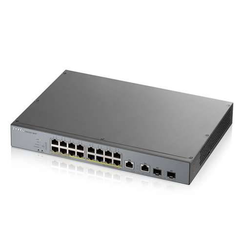 Zyxel 18-portni pametni upravljani prekidač (GS1350-18HP) [16x Gigabit Ethernet, 2x RJ-45/SFP Combo, PoE] Cijena