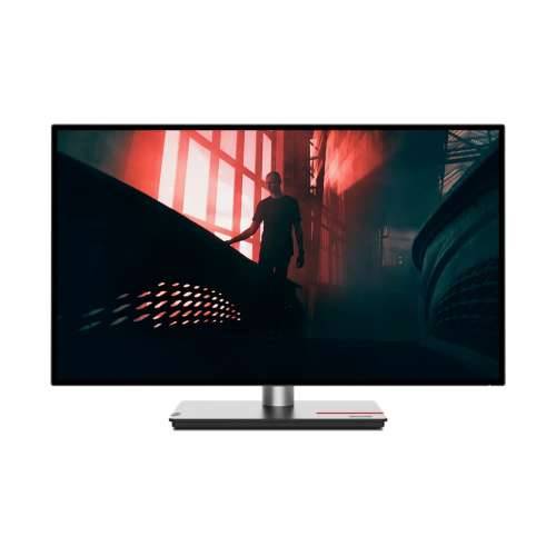 Lenovo P27h-30, 27" QHD IPS, HDMI, DisplayPort, USB-C povezivanje s 1 kabelom - učinkovita USB-C priključna stanica