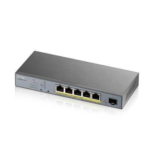 Zyxel 6-portni pametni upravljani prekidač (GS1350-6HP) [5x Gigabit Ethernet, 1x SFP, PoE] Cijena