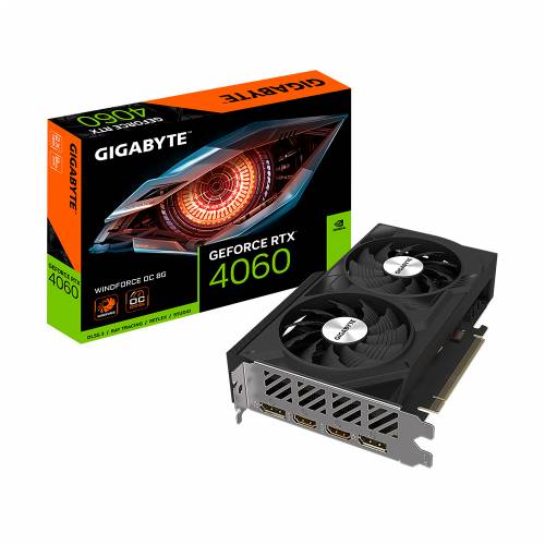 Gigabyte GeForce RTX 4060 WINDFORCE OC 8G grafička kartica - 8GB GDDR6, 1x HDMI, 3x DP