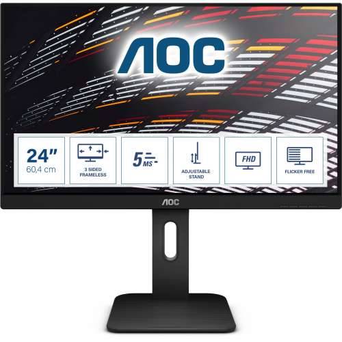 60.5cm/24““ (1920x1080) AOC 24P1 IPS 16:9 USB 5ms VGA HDMI DisplayPort Speaker FULL HD Black Cijena