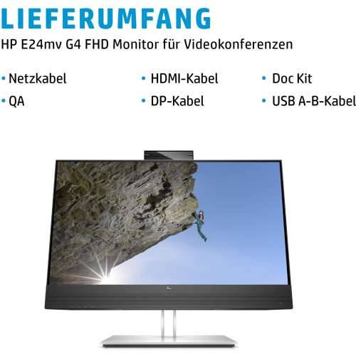 60.45cm/23.8““ (1920x1080) HP E24mv G4 Conferencing Monitor 16:9 5ms IPS HDMI VGA DisplayPort VESA Pivot Speaker Full HD Black/Silver Cijena