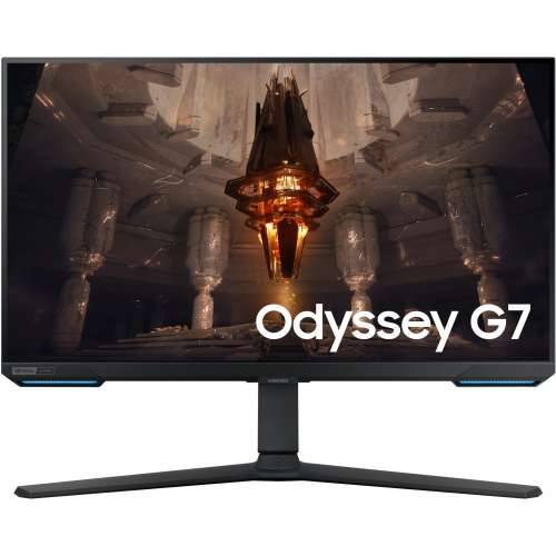 70cm/28““ (3840x2160) Samsung Odyssey G7 S28BG700EP 16:9 1ms IPS 2xHDMI DisplayPort VESA Pivot UHD 144Hz Gaming Black