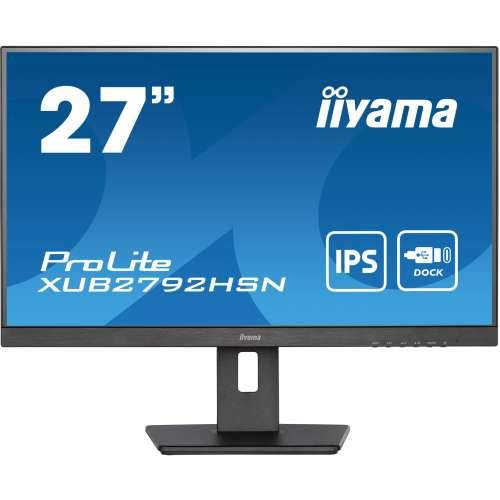68.6cm/27““ (1920x1080) Iiyama PROLITE XUB2792HSN-B1 4ms HDMI DP USB-C IPS Pivot Speaker FullHD Black Cijena