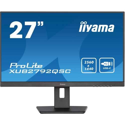 68.5cm/27““ (2560x1440) Iiyama PROLITE XUB2792QSC-B1 4ms HDMI DP USB-C Pivot Speaker QHD Black Cijena
