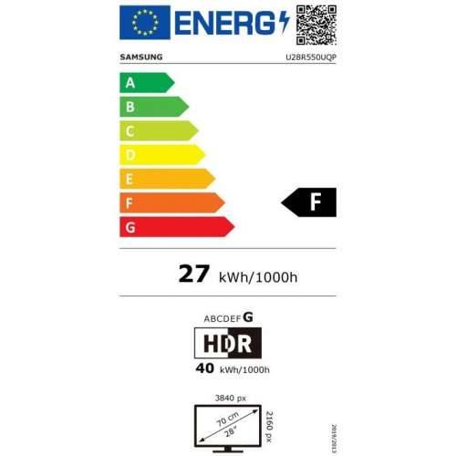 70cm/28““ (3840x2160) Samsung U28R550UQP UR55 Series 16:9 4ms IPS 2xHDMI DisplayPort VESA 4K Dark Grey/Blue Cijena