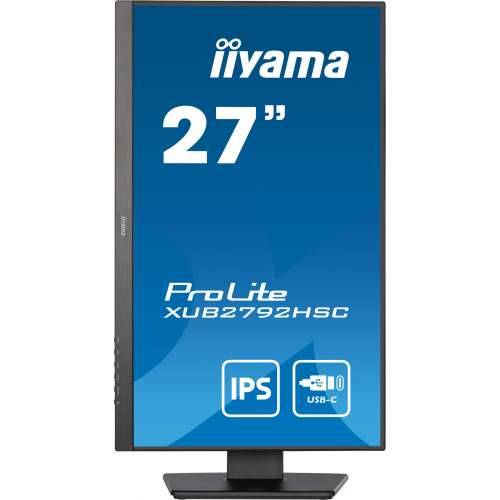 68.6cm/27““ (1920x1080) Iiyama XUB2792HSC-B5 16:9 4ms IPS HDMI DisplayPort USB-C VESA Pivot Speaker Full HD Black Cijena