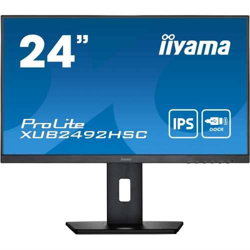61cm/24““ (1920x1080) Iiyama XUB2492HSC-B5 16:9 4ms IPS HDMI DisplayPort USB VESA Pivot Speaker FullHD Black Cijena