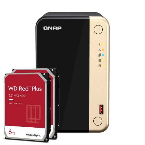 QNAP Systems TS-264-8G 12TB WD Red Plus NAS paket NAS uključujući 2x 6TB WD Red Plus 3,5 inčni SATA tvrdi disk Cijena