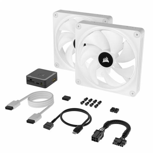 CORSAIR iCUE LINK QX140 RGB WHITE Starter Kit | Ventilator kućišta 140mm Cijena