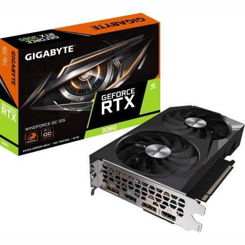 GIGABYTE GeForce RTX 3060 Windforce OC 12G Rev 2.0 grafička kartica - 2x DisplayPort/2x HDMI [NOVO] Cijena