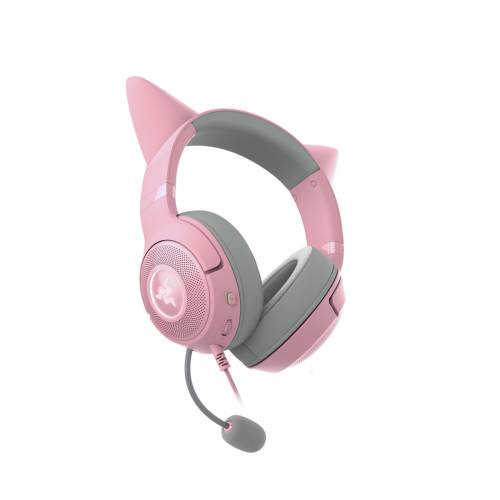 Razer Kraken Kitty Edition V2 Quartz Gaming slušalice - Žičane RGB slušalice s mačjim ušima i Razer Chroma RGB osvjetljenjem Cijena