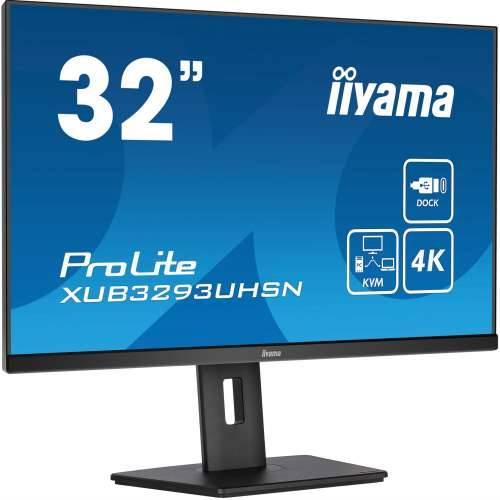 81.3cm/32““ (3840x2160) Iiyama LCD Business XUB3293UHSN-B5 IPS 4ms HDMI DisplayPort USB-C UHD Black Cijena