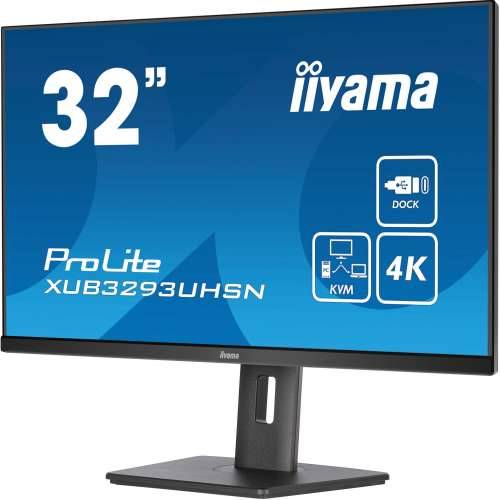 81.3cm/32““ (3840x2160) Iiyama LCD Business XUB3293UHSN-B5 IPS 4ms HDMI DisplayPort USB-C UHD Black Cijena
