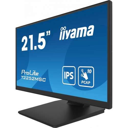 54.6cm/21.5“ (1920x1080) Iiyama T2252MSC-B2 FHD IPS 5ms USB HDMI DP VESA Black Cijena