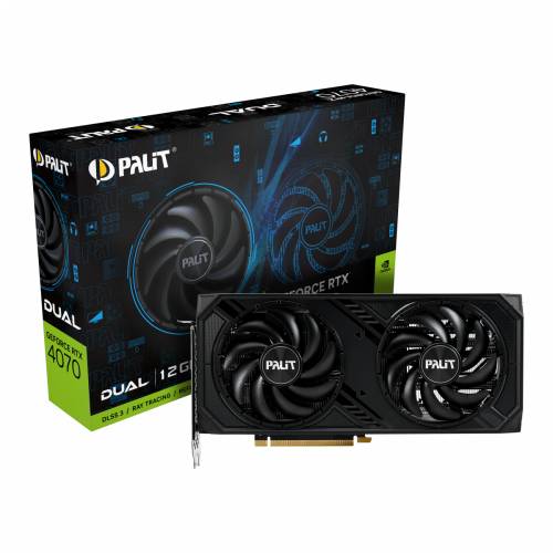 Palit GeForce RTX 4070 Dual grafička kartica - 12GB GDDR6X, 1x HDMI, 3x DP