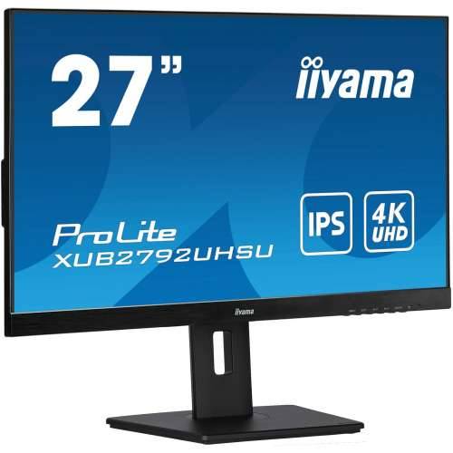 68.6cm/27“ (3840x2160) Iiyama ProLite XUB2792UHSU-B5 4K LED IPS 60Hz 4ms HDMI DP USB-C LS black Cijena