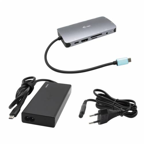 i-tec USB-C metalna nano priključna stanica HDMI/VGA s LAN-om i napajanjem 100 W i punjačem 77 W Cijena