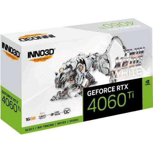 Grafička kartica Inno3D Geforce RTX 4060 TI 16 GB Twin X2 OC White - 16 GB GDDR6, 1x HDMI, 3x DP Cijena