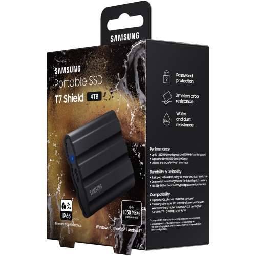 4TB Samsung Portable T7 Shield USB 3.2 Gen2 Black retail Cijena