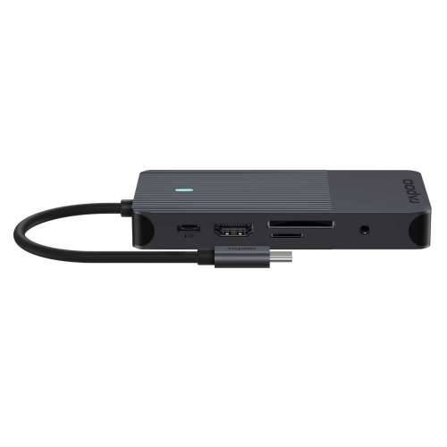 Rapoo USB-C multiport adapter, 10-u-1 sivi Cijena